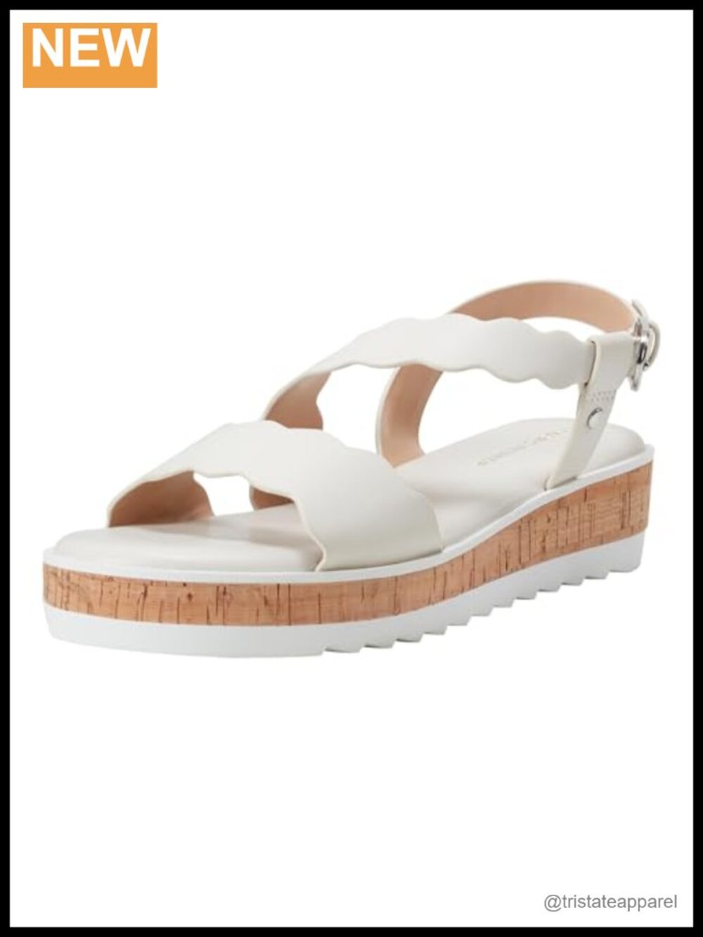 Women's Platform Wedge Heeled Sandals Faux Leather